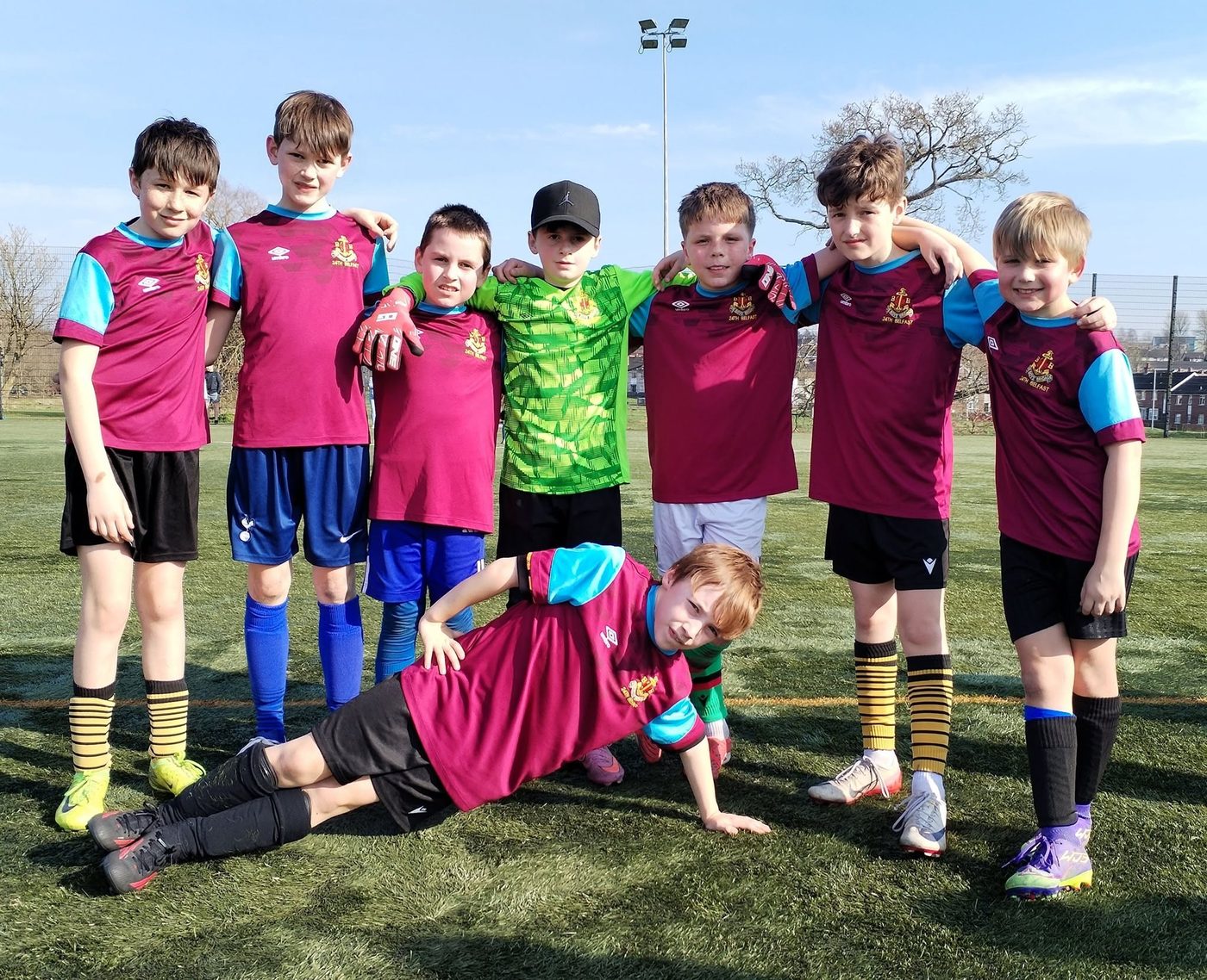 Junior Section Super 7s footballers